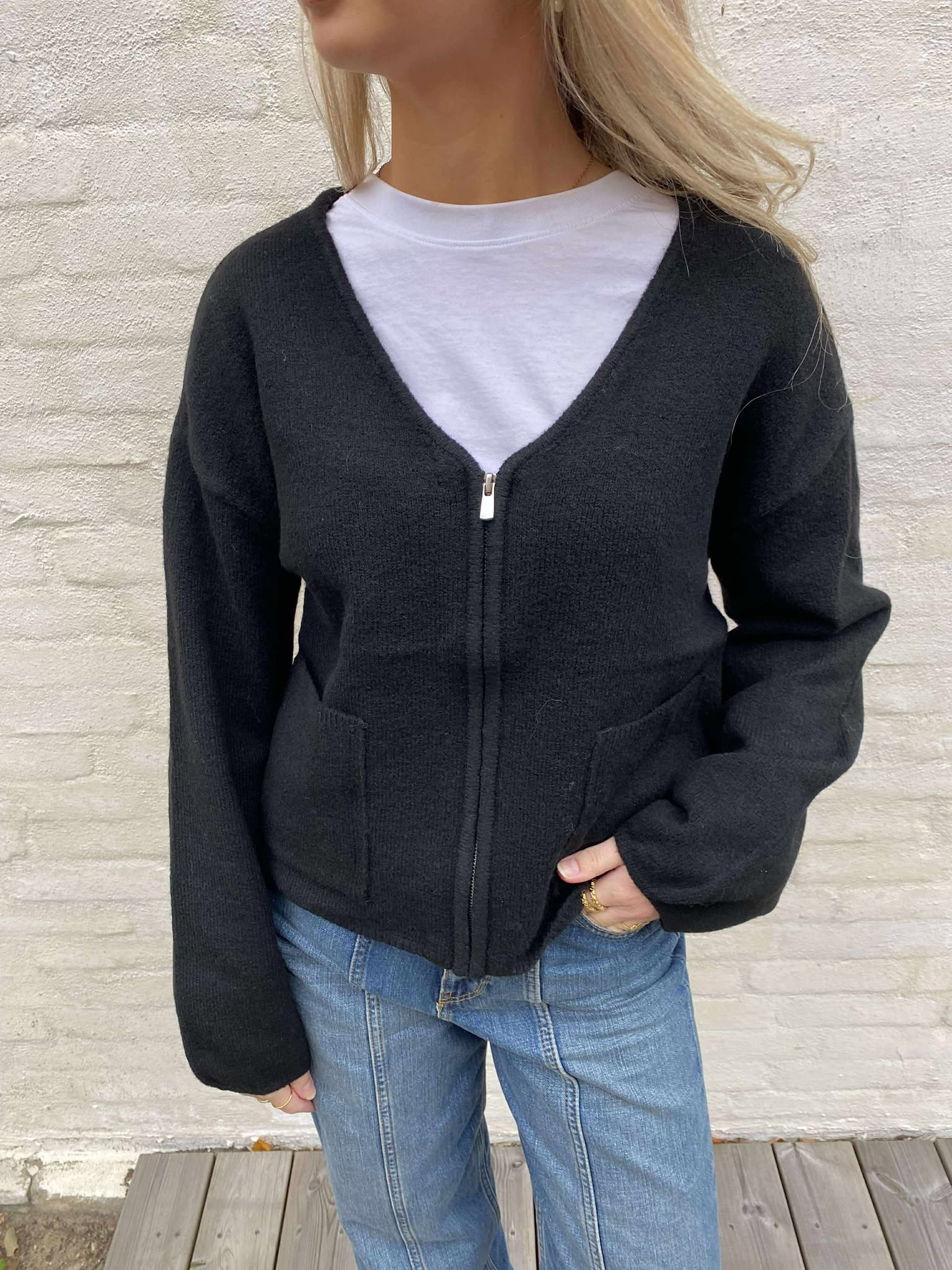 PCJUNNA Knit Cardigan - Black